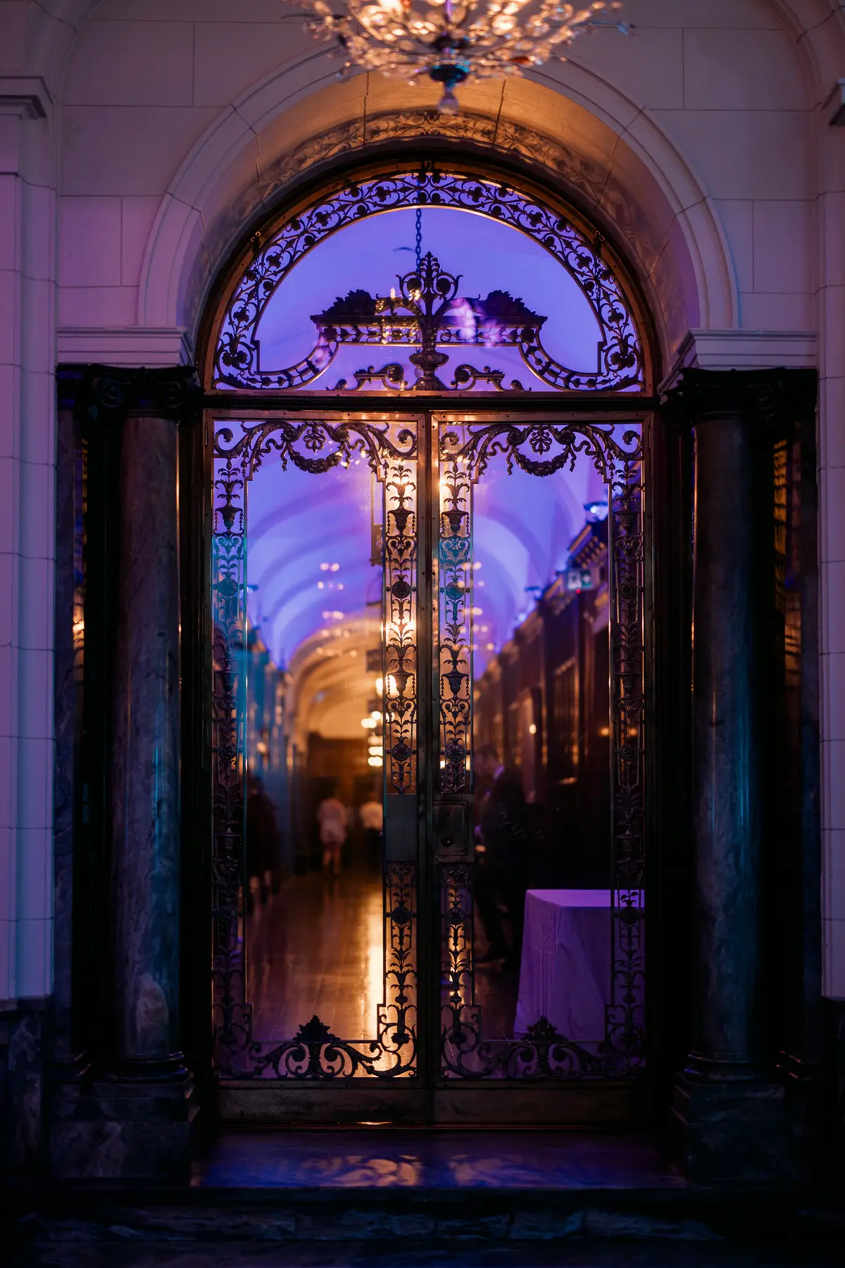 The conservatory doors at Casa Loma.