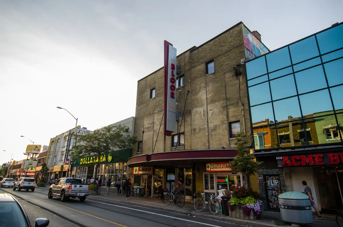 The Bloor Hot Docs Cinema building and its vertical sign