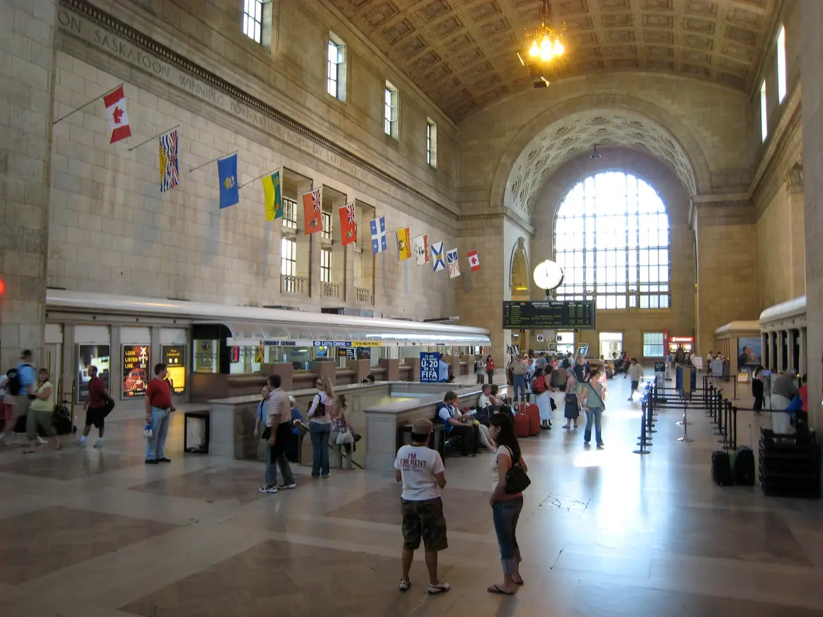 The Great Hall of Union Station in Toronto.